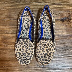 Rothy's Tan and Black Leopard Print Flats